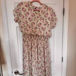 Lindsey Blake Vintage 90s Floral Dress Size 12
